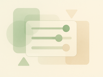 Abstract illustration representing browser interface customization and user control