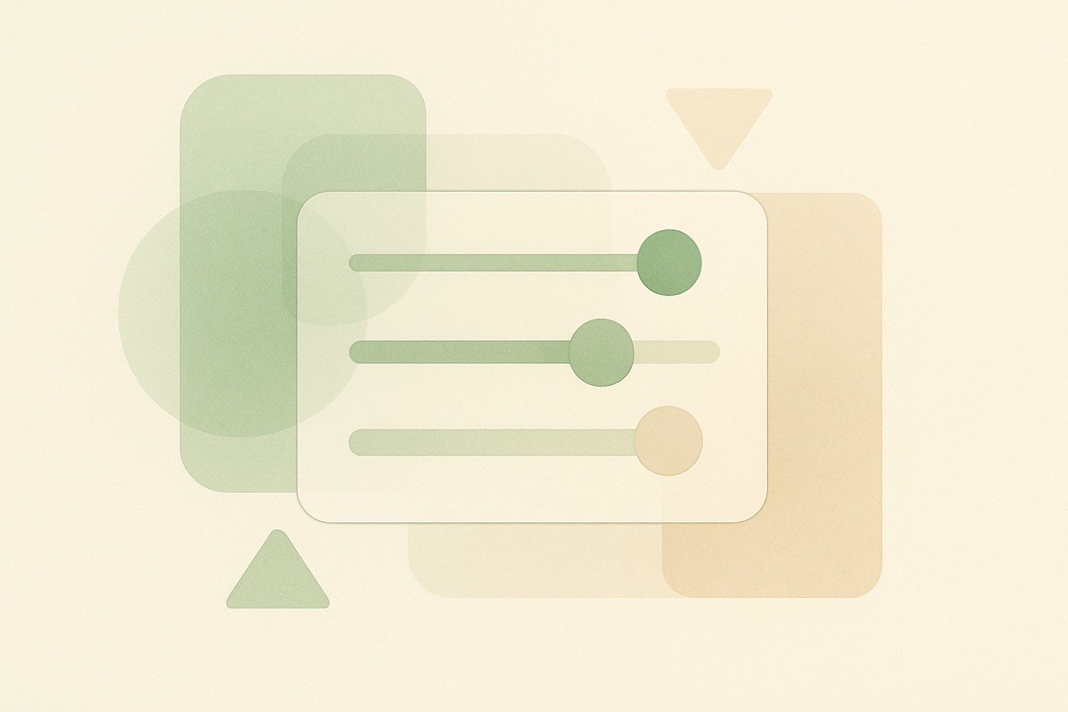 Abstract illustration representing browser interface customization and user control