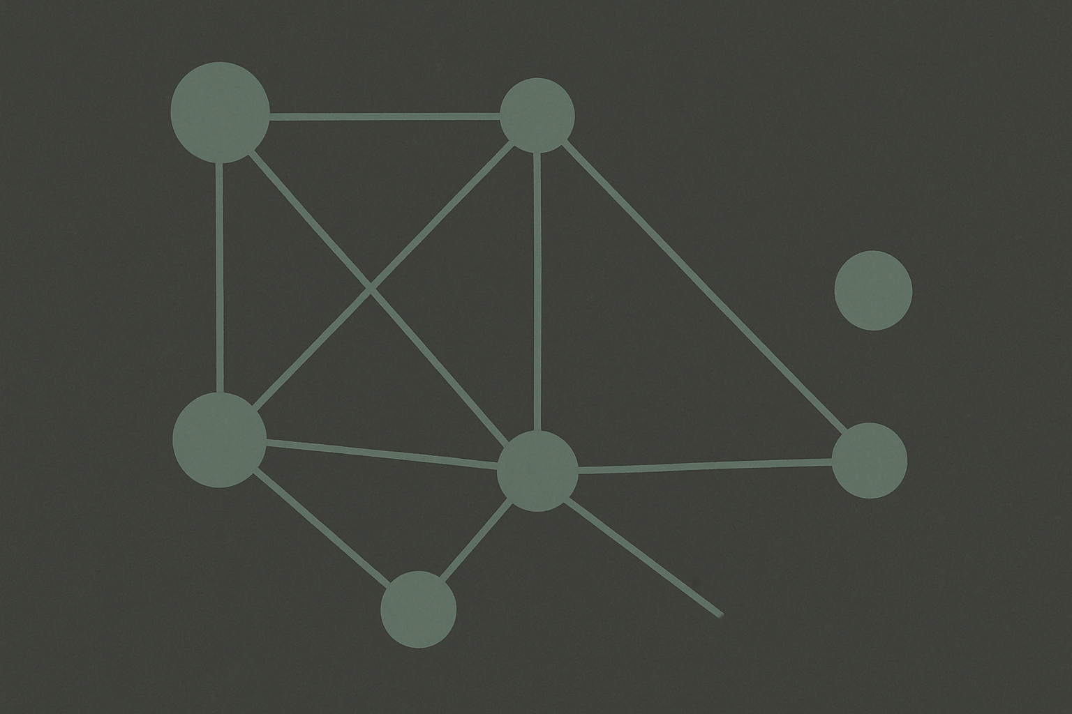 Abstract illustration of interconnected systems with a security gap