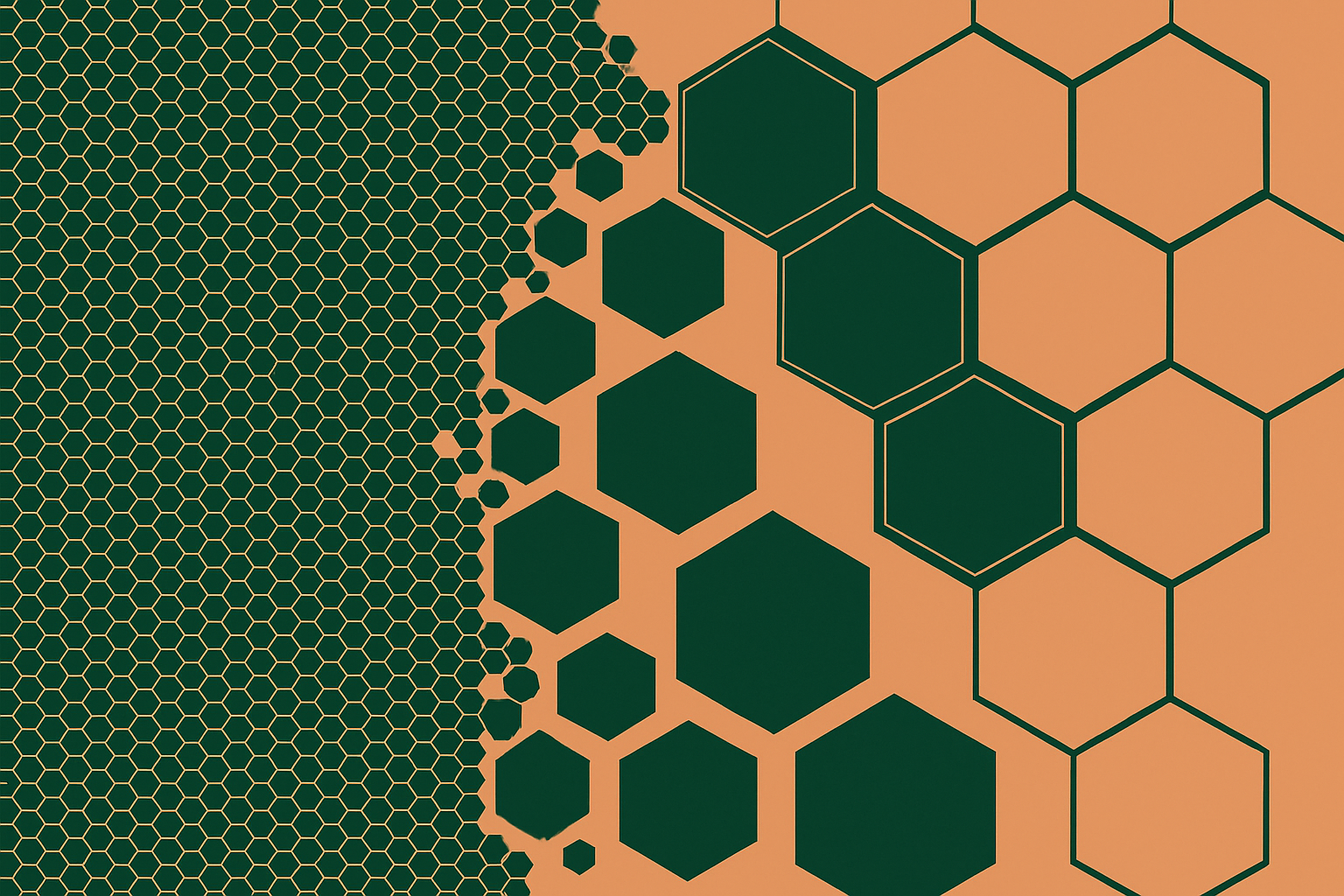 Abstract illustration representing data compression and efficient memory use