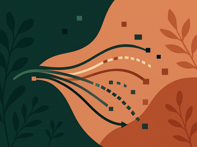 Abstract illustration representing cross-border data transfer and privacy considerations