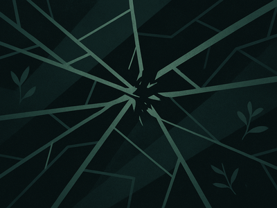 Abstract network disruption representing infrastructure seizure