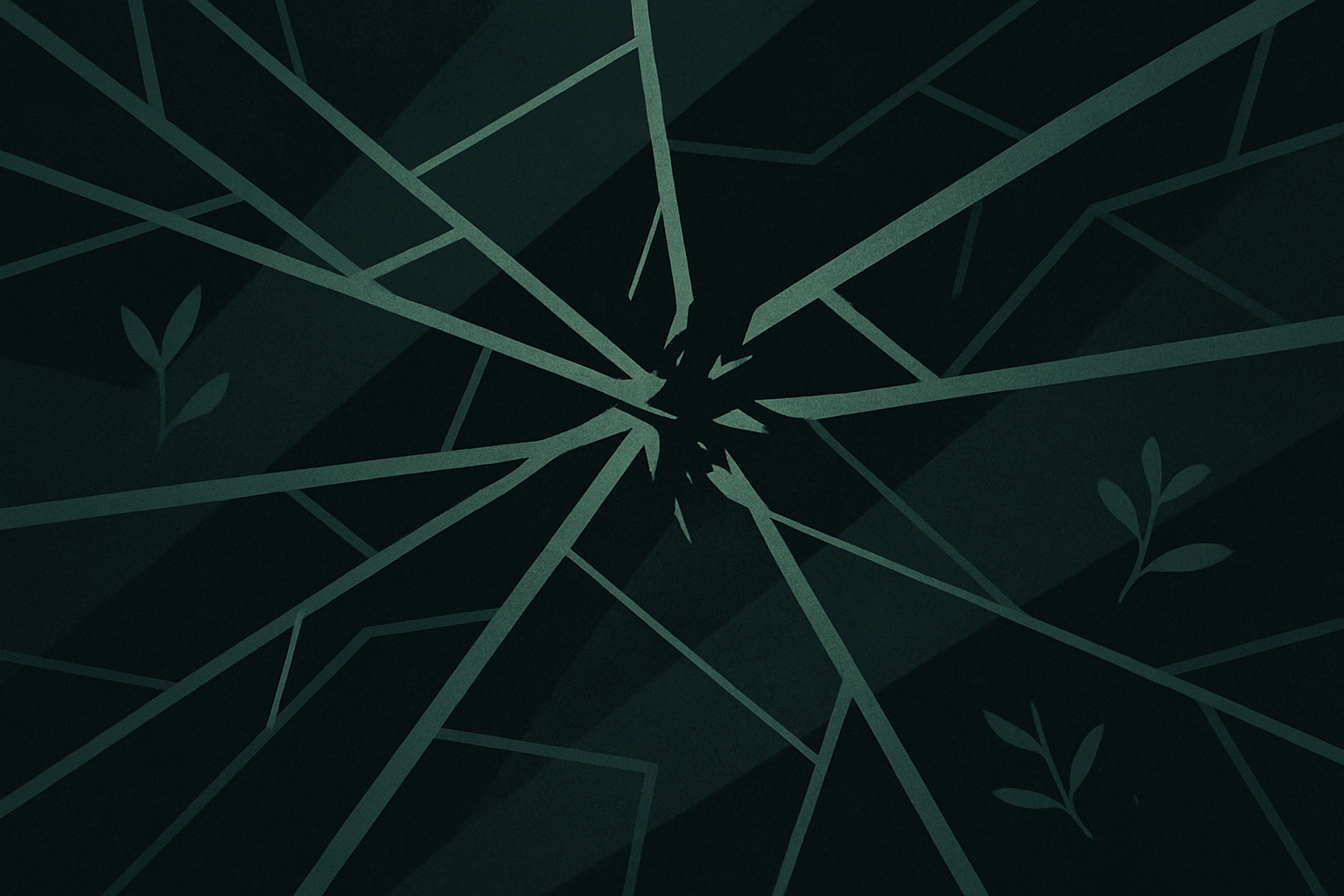Abstract network disruption representing infrastructure seizure
