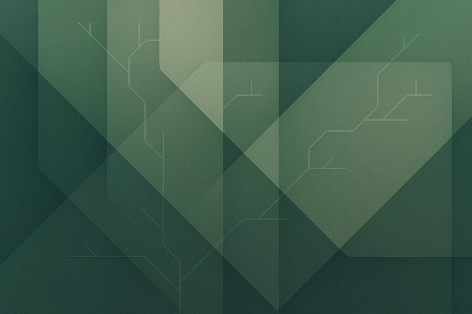 Abstract illustration representing layered operational systems and automation complexity