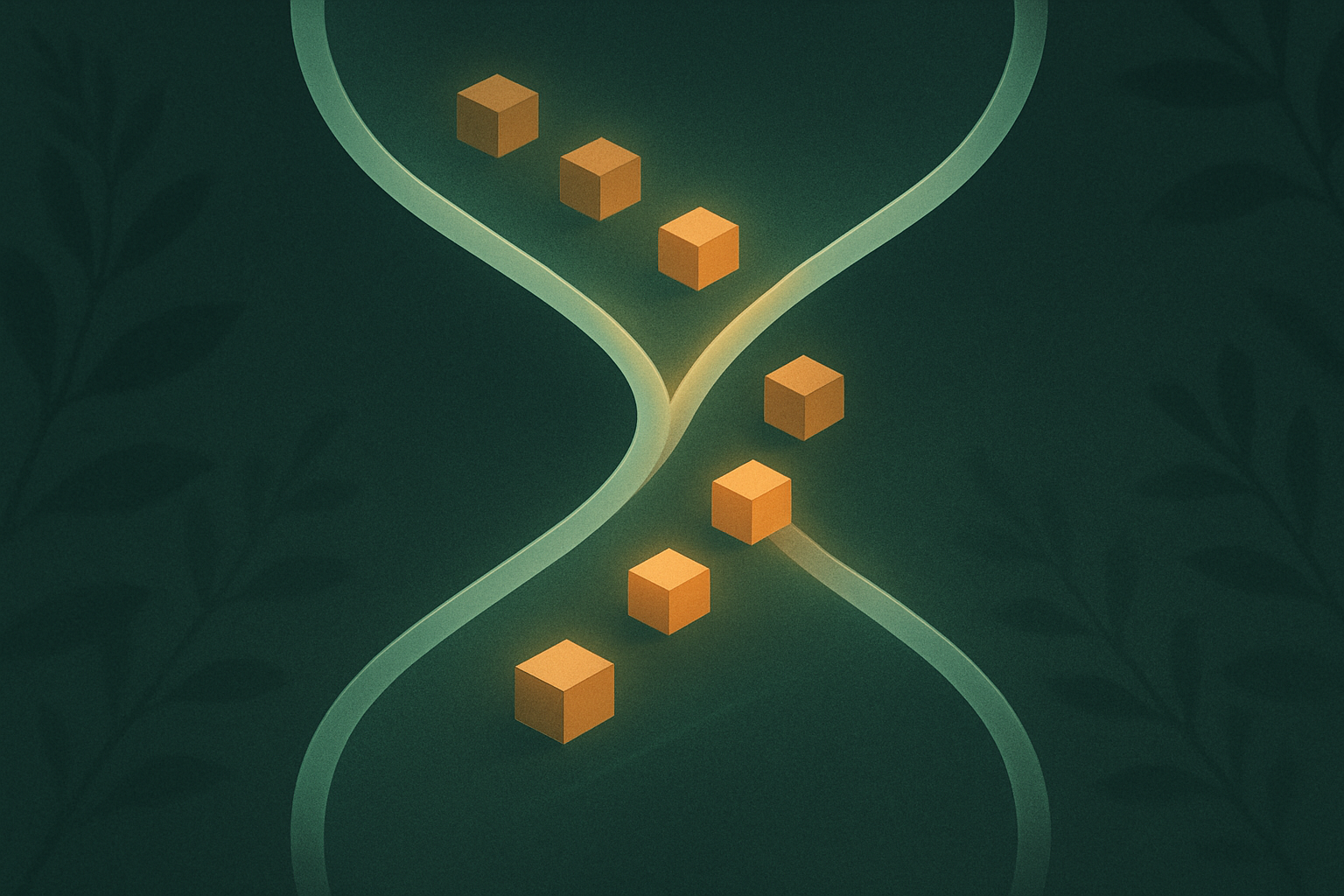 Abstract representation of a time delay protecting software dependency updates