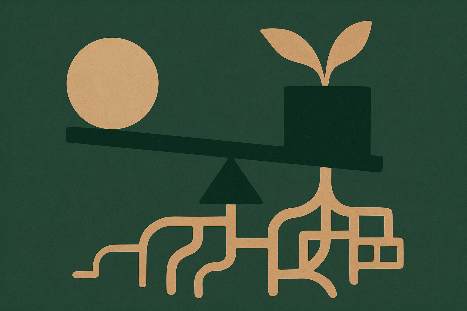 Abstract illustration of budget reallocation toward infrastructure priorities
