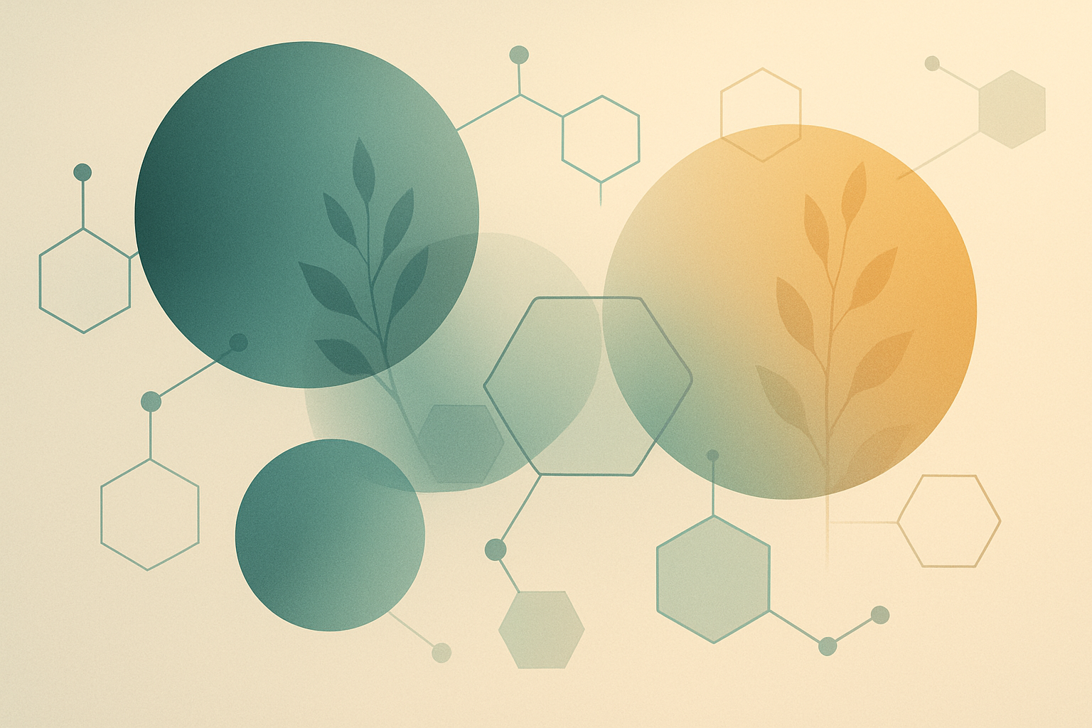 Abstract illustration representing AI models applied to scientific research and data analysis