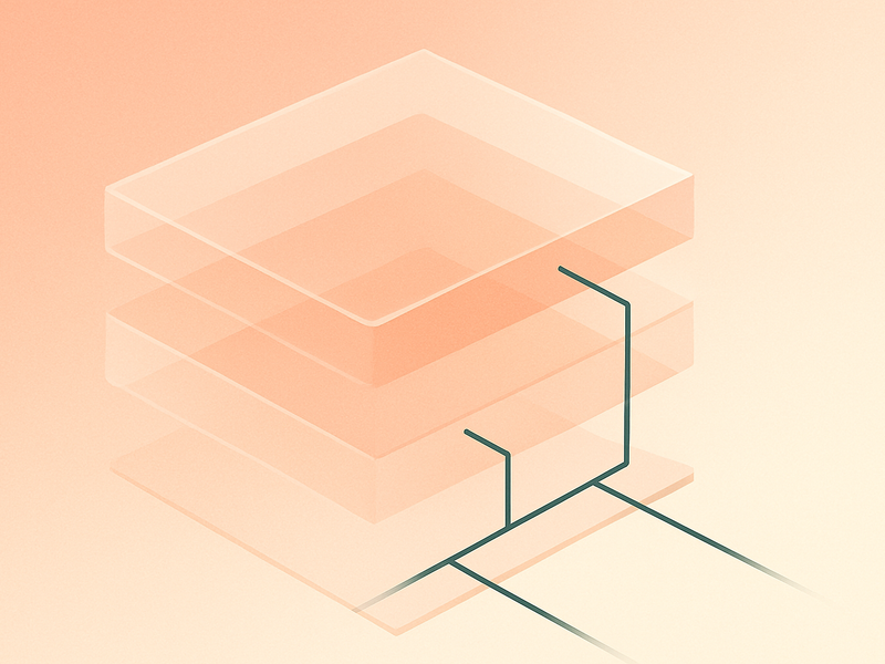 Abstract layered planes representing Hyper-V's partition architecture and virtualization