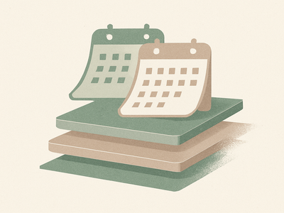 Abstract illustration representing coordinated product lifecycle transitions