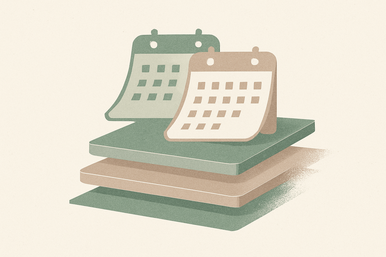Abstract illustration representing coordinated product lifecycle transitions