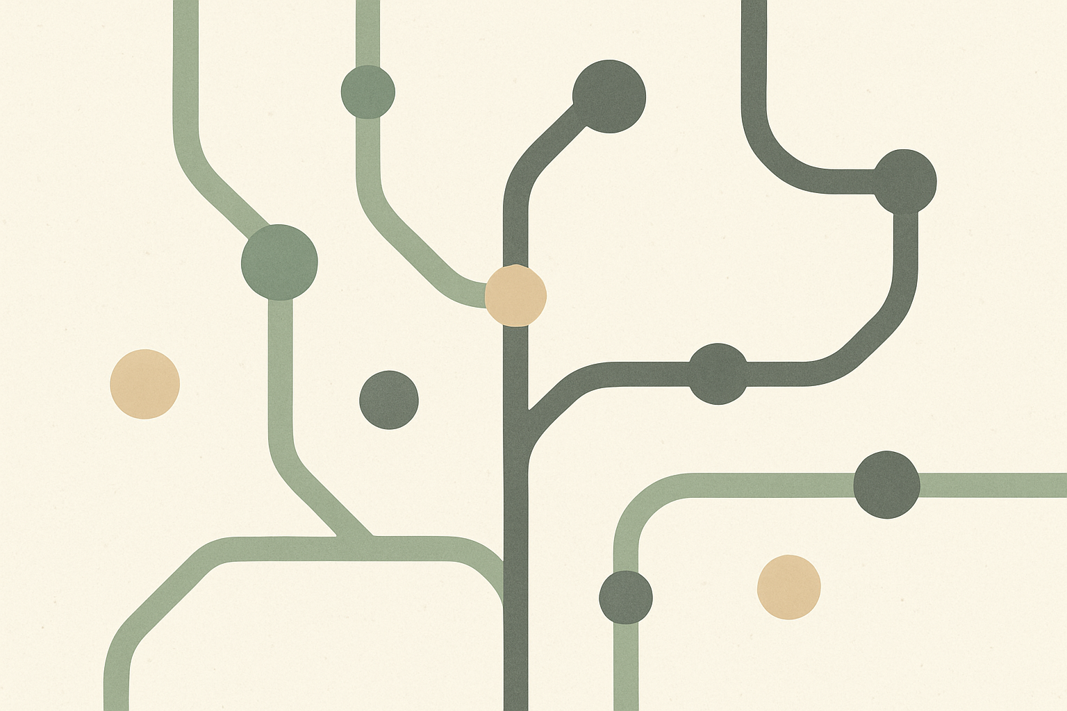 Abstract illustration of concealed network traffic routing