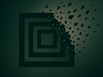Abstract illustration of containment boundaries breaking apart