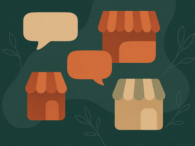 Abstract illustration representing advertising platforms in conversational AI
