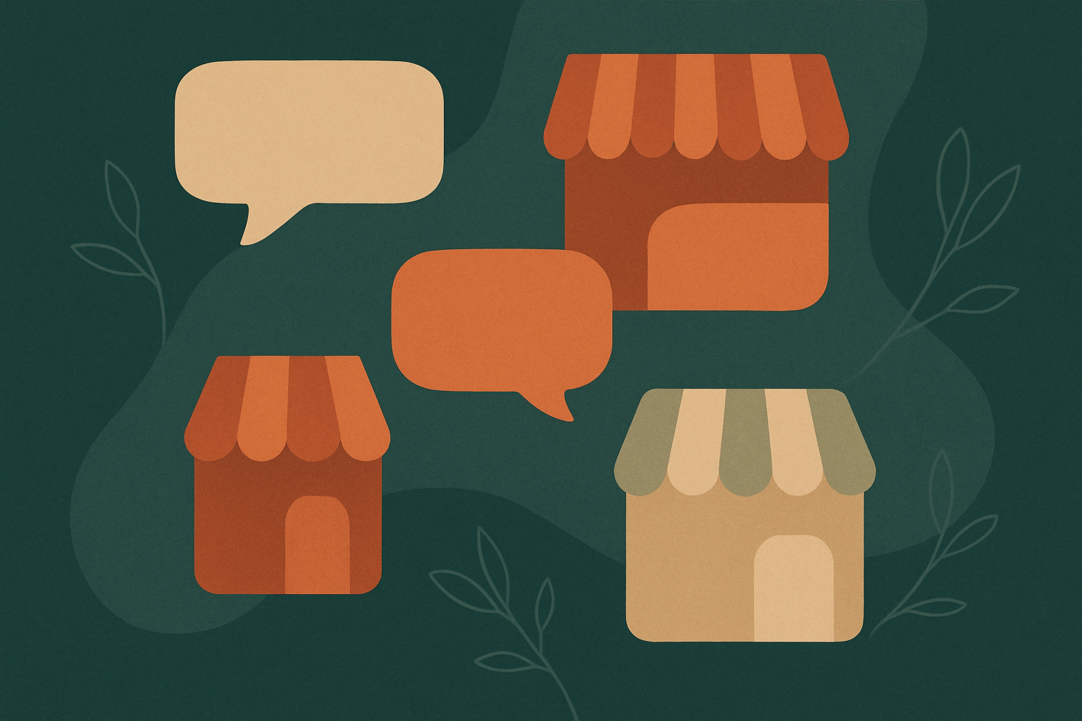 Abstract illustration representing advertising platforms in conversational AI