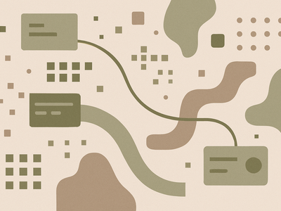 Abstract representation of scattered financial data and compromised user records