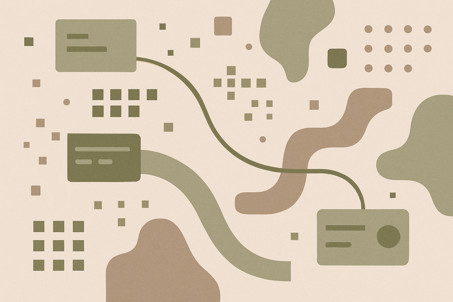 Abstract representation of scattered financial data and compromised user records