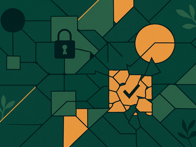 Abstract illustration representing compromised VPN network security
