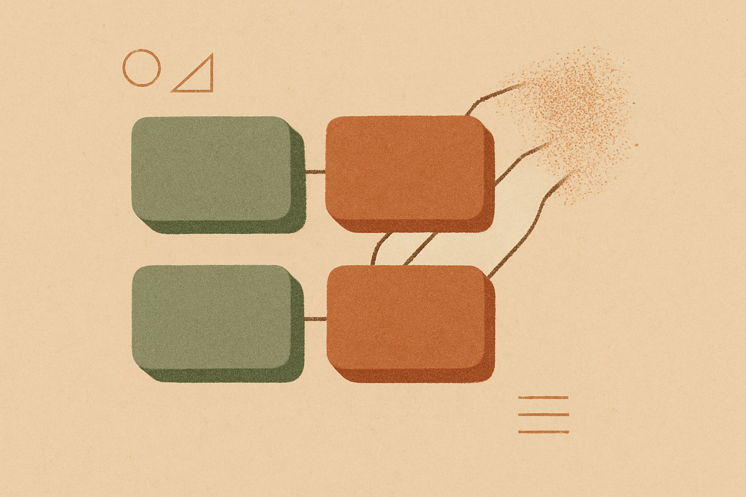 Abstract illustration representing memory management and use-after-free bug detection