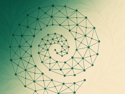 Abstract illustration representing large-scale distributed AI training