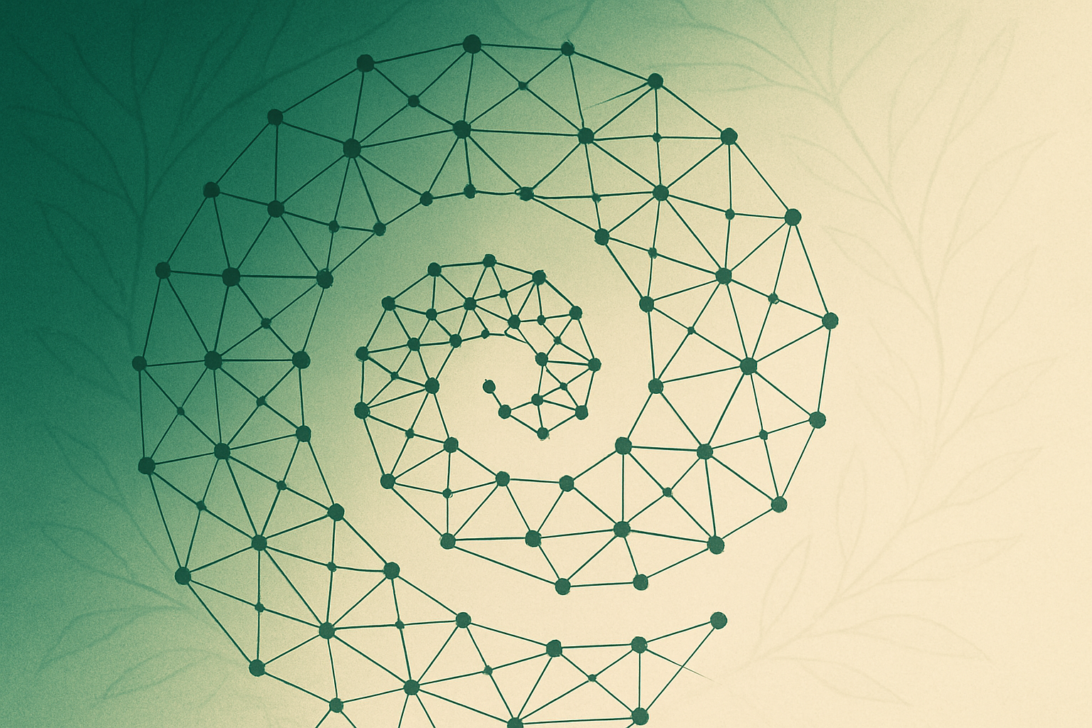 Abstract illustration representing large-scale distributed AI training
