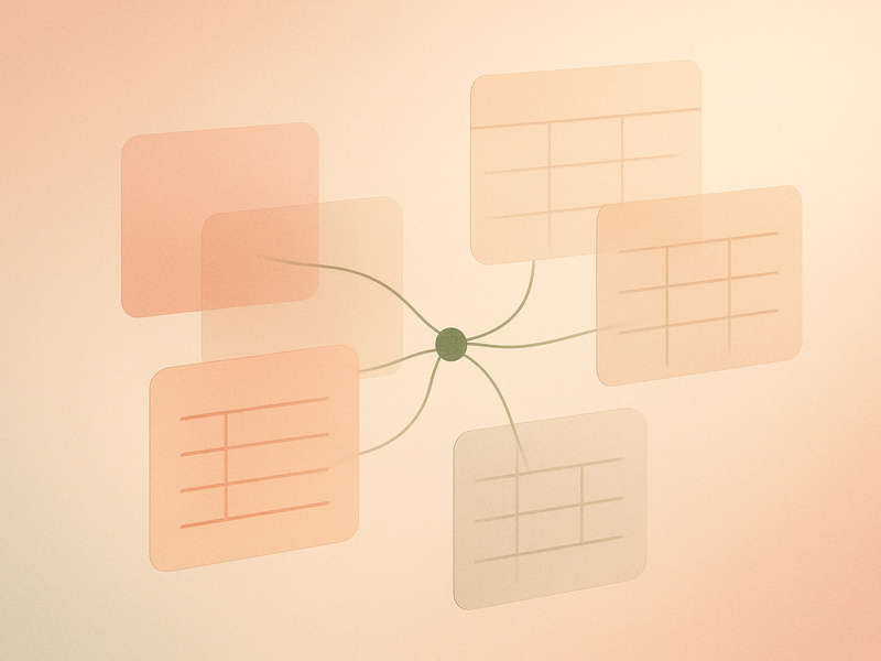 Abstract illustration of layered data planes and interconnected nodes representing a self-hosted database platform