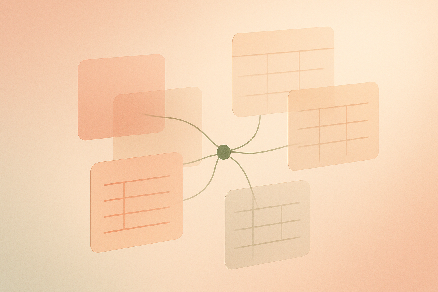 Abstract illustration of layered data planes and interconnected nodes representing a self-hosted database platform
