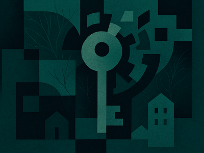 Abstract illustration representing SharePoint vulnerability and machine key security