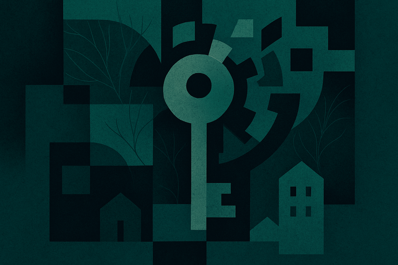 Abstract illustration representing SharePoint vulnerability and machine key security
