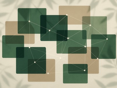 Abstract illustration of interconnected diplomatic networks