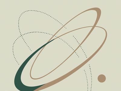 Abstract illustration representing space launch infrastructure and orbital operations