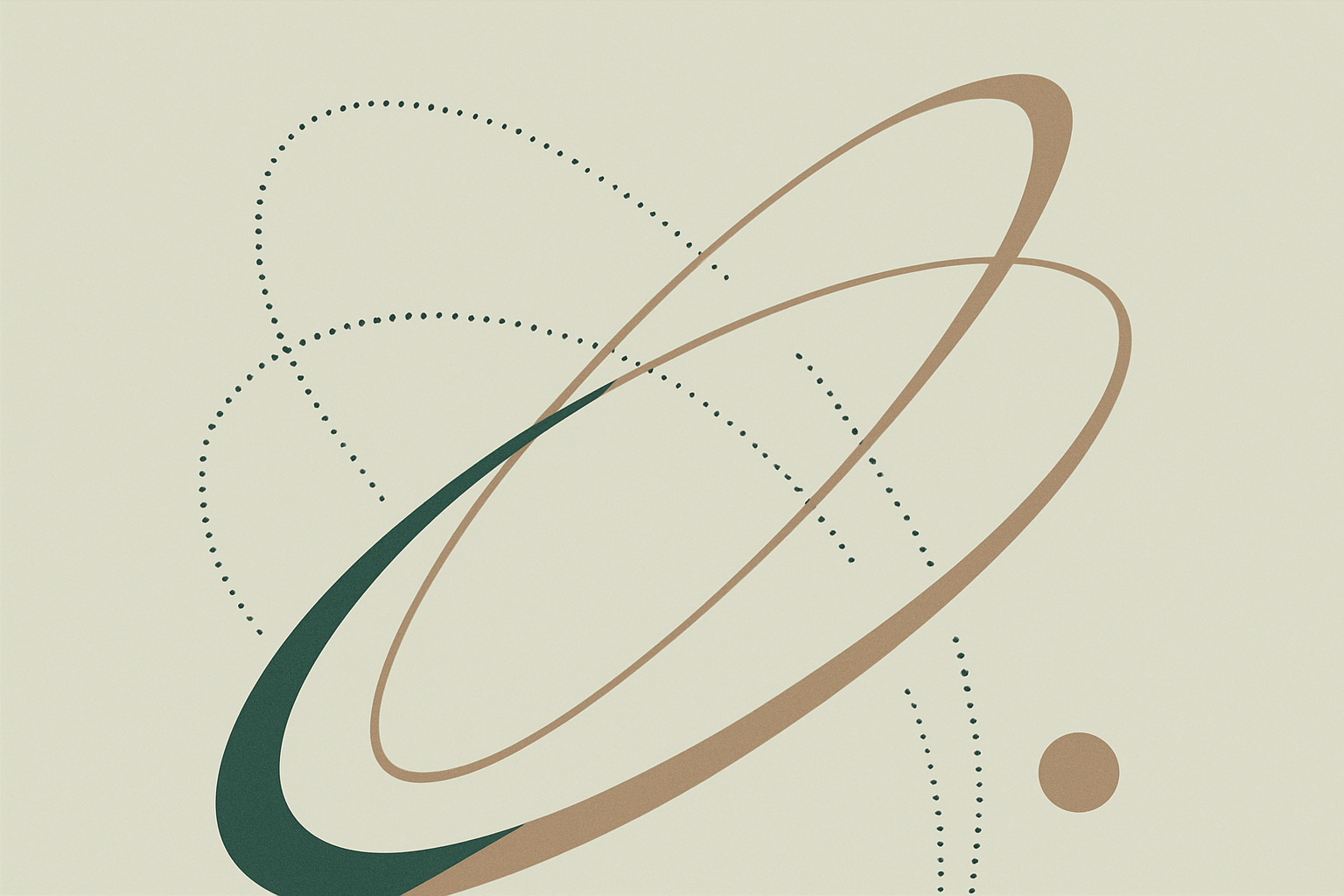 Abstract illustration representing space launch infrastructure and orbital operations