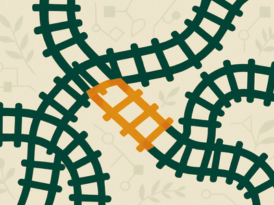 Abstract representation of railway infrastructure and supply chain security