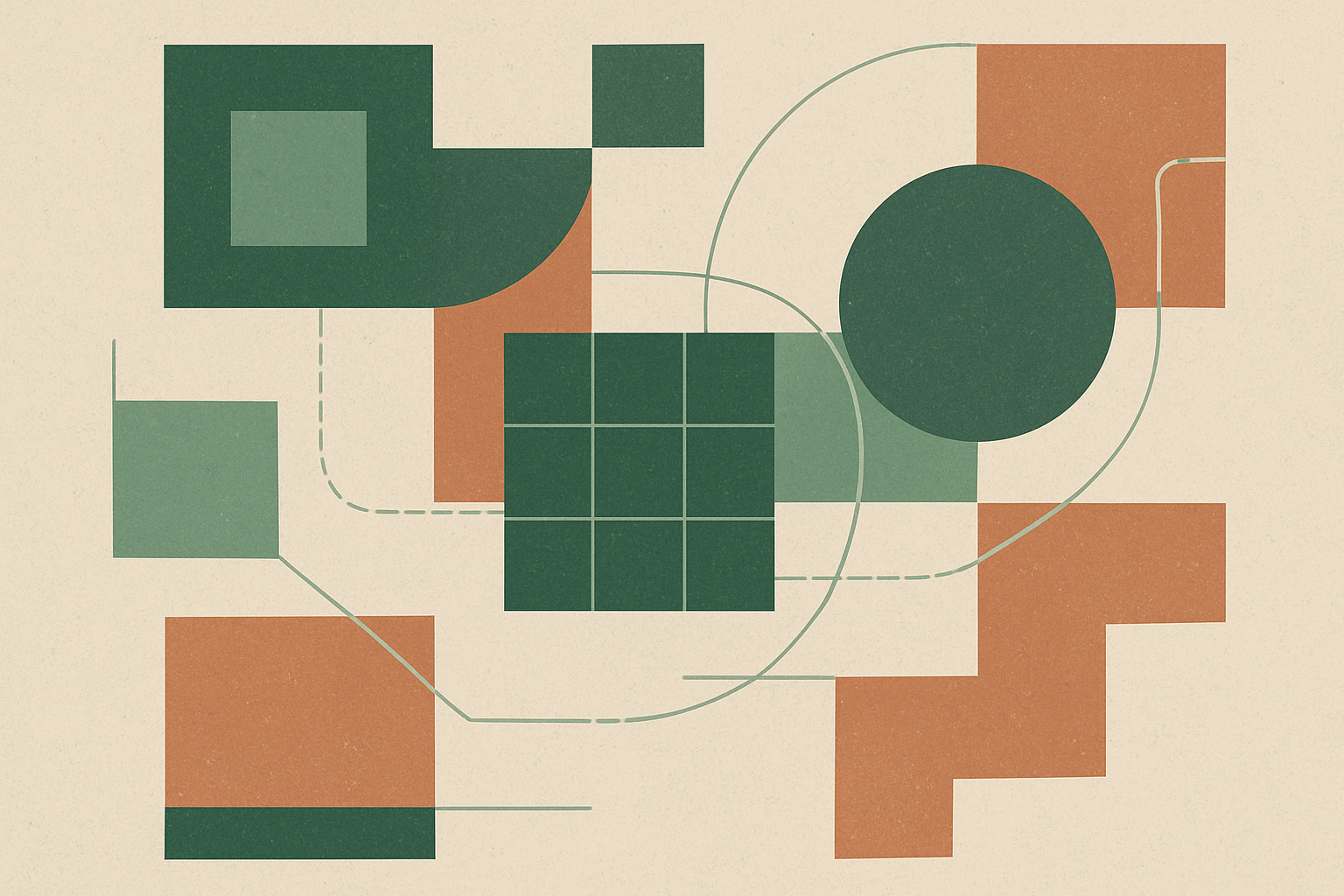 Abstract illustration representing internet infrastructure and jurisdictional boundaries