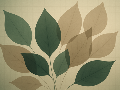 Abstract illustration representing identity verification through layered organic forms