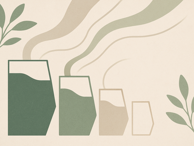 Abstract representation of resource depletion and capacity constraints